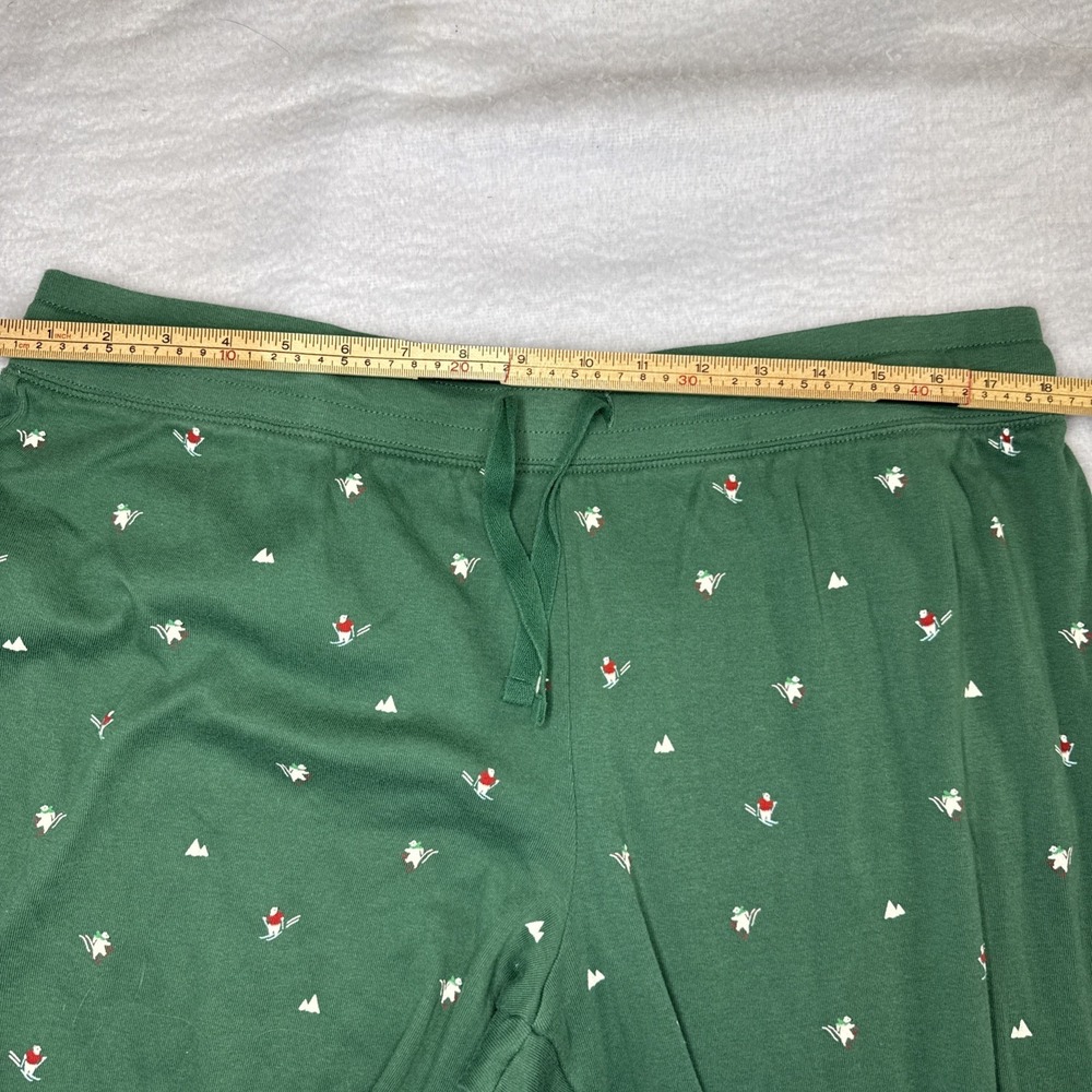 Green Ski Print Pajama Set 2pc - Picture 7 of 10